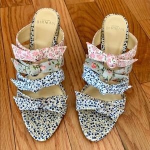 Alexandre Birman Julyta floral wedge ,38, sz 7.5